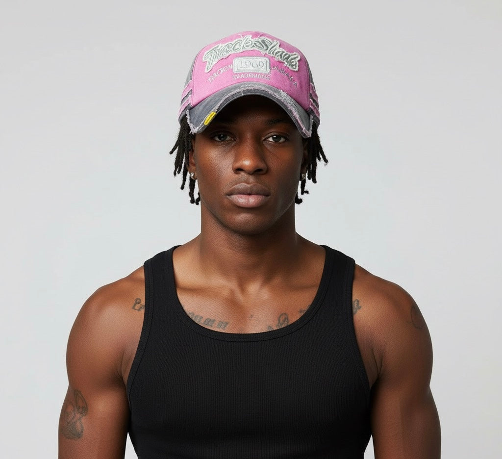 MINAKOLIFE Rock Shark Kingston 1969 Jamaica Distressed Vintage Baseball Cap