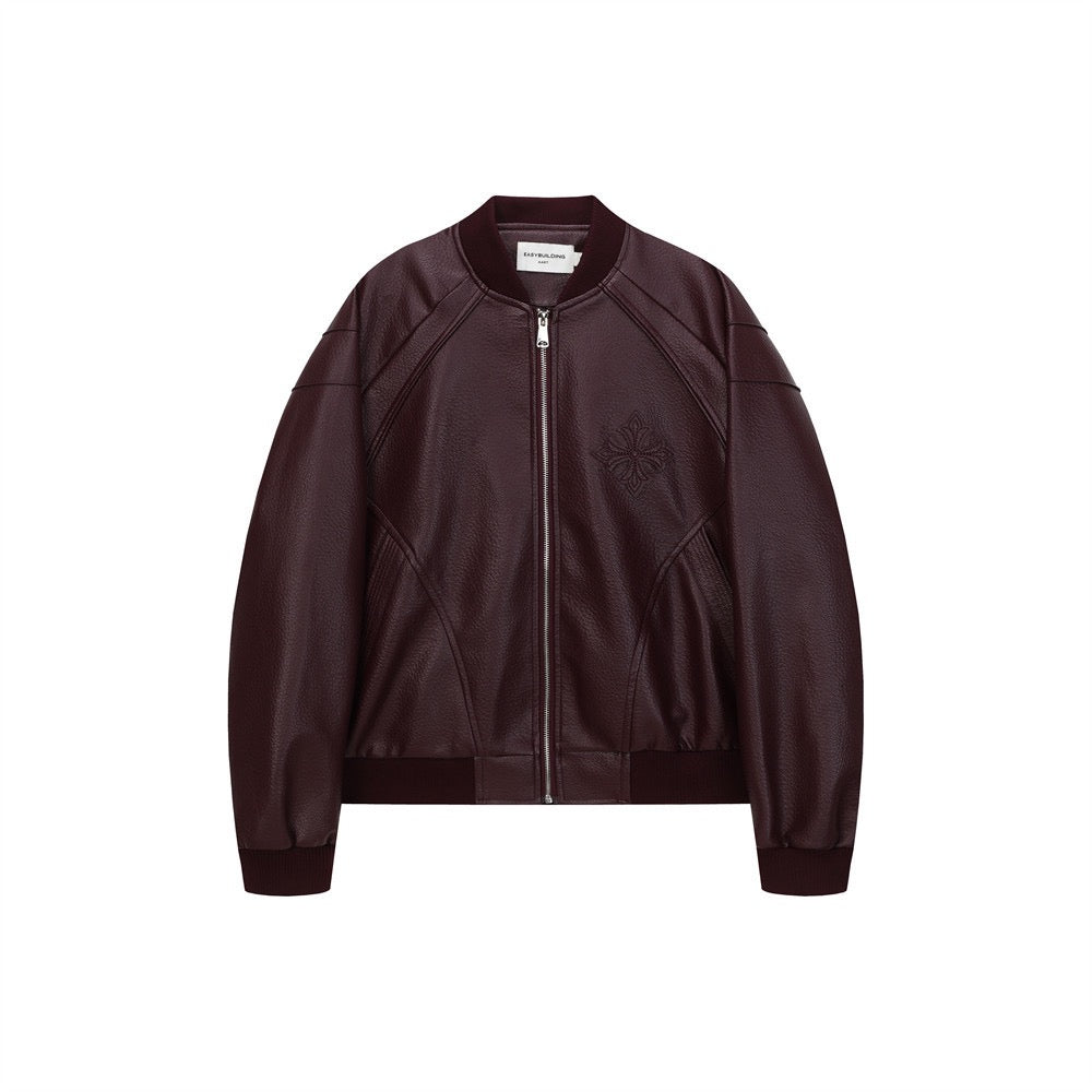 Calfskin bomber jacket