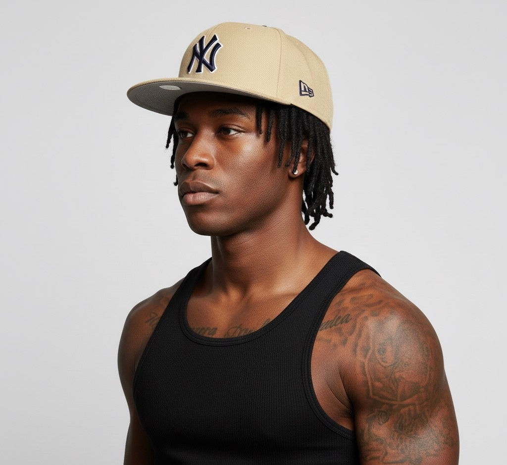 '47 Brand New York Yankees No Shot Captain Khaki Snapback