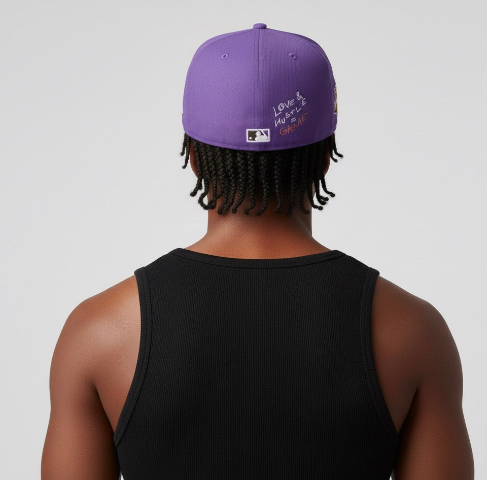 Arizona Diamondbacks Team Heart 59FIFTY fitted cap in purple