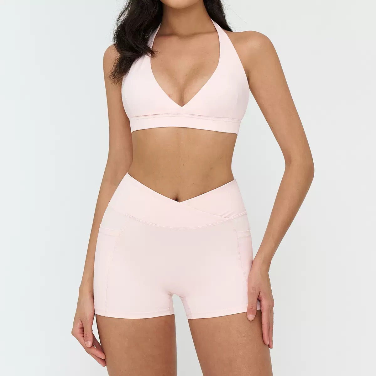 Dazzled sport bra with short Active wear