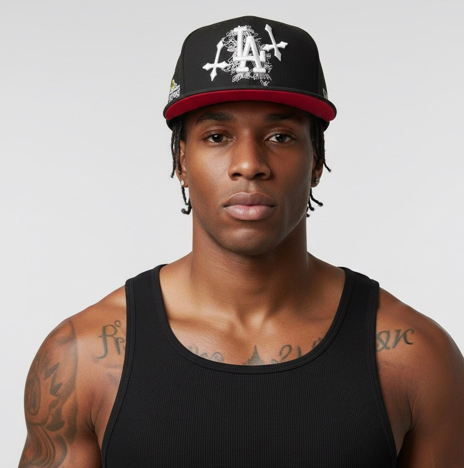 City of Angels fitted hat black/red