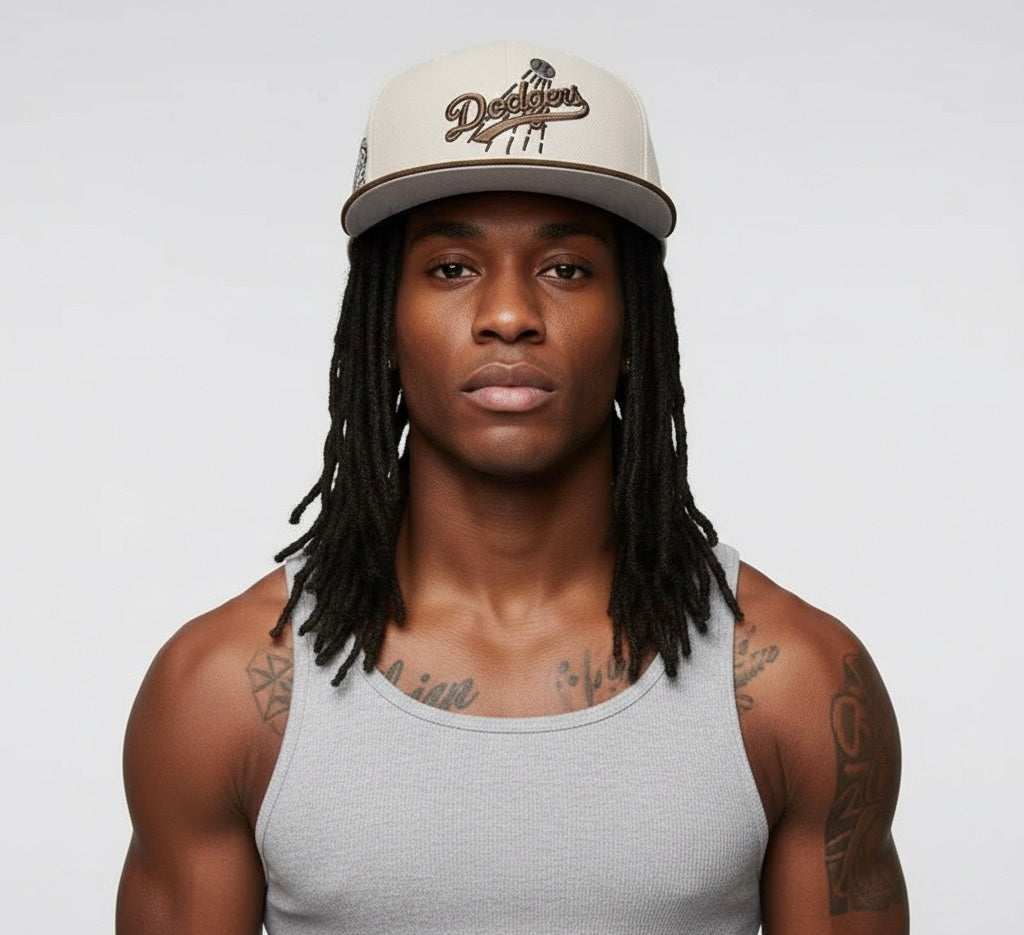 Los Angeles Dodgers New Era 59FIFTY fitted cap in cream