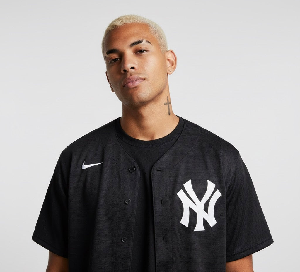 New York Yankees black fashion team jersey