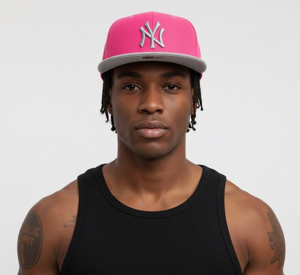 NY YANKEES New Era Snapback Pink Two-Tone
