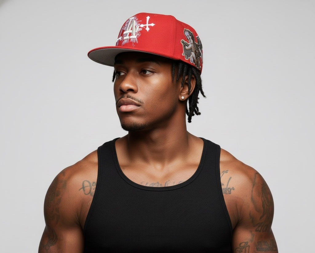 RED LOS ANGELES - CITY OF ANGELS NZMU 59FIFTY FITTED