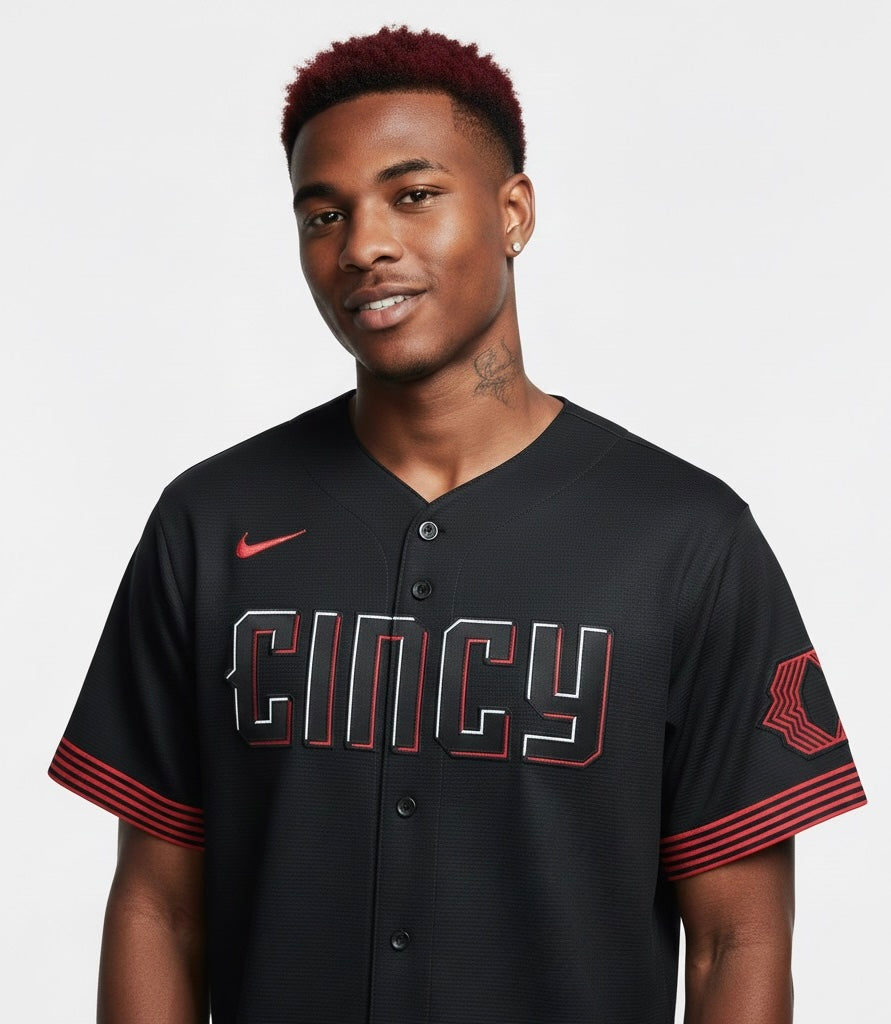 Cincinnati Reds Jersey in Black