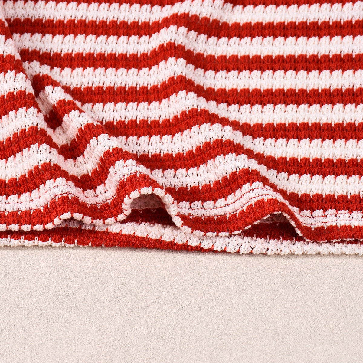 Two-piece striped knit set