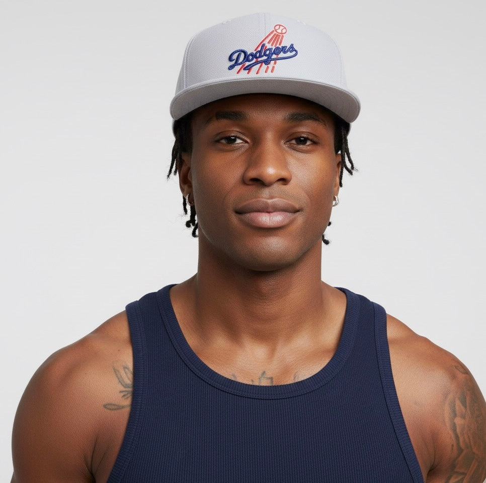 Los Angeles Dodgers New Era Cooperstown Collection 59FIFTY fitted hat in gray