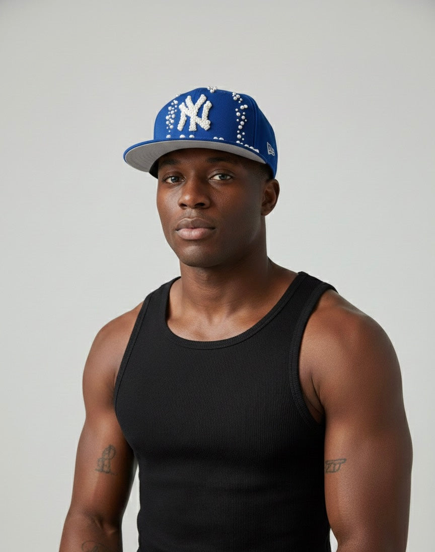 CUSTOMIZED New York Yankees in blue SNAPBACK #IceAgeCollection