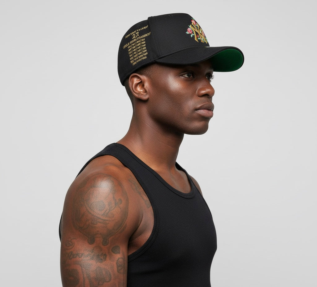 New Era New York Yankees cap with a rose design