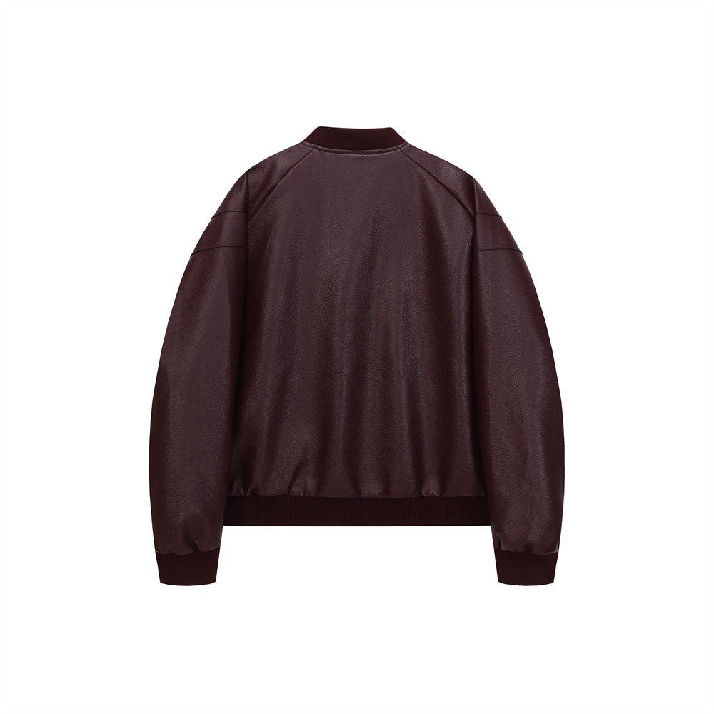 Calfskin bomber jacket
