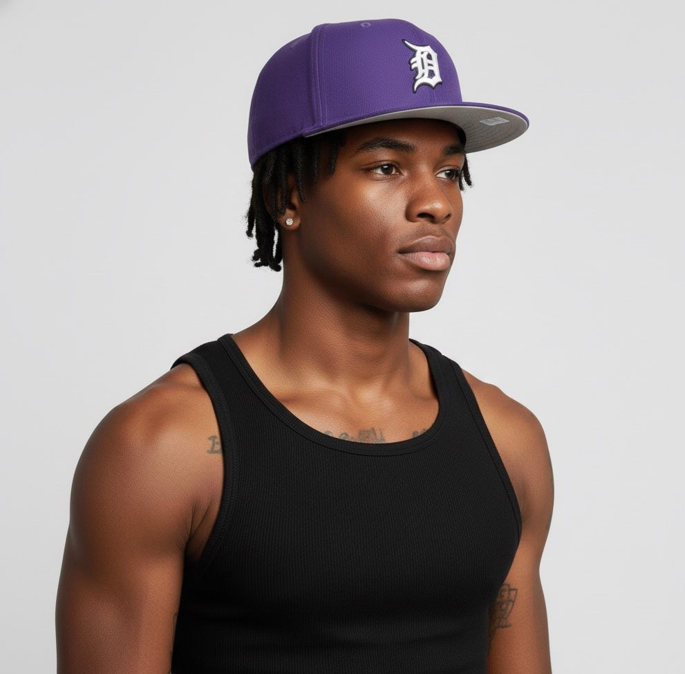 Detroit Tigers New Era Purple 59FIFTY Fitted Hat