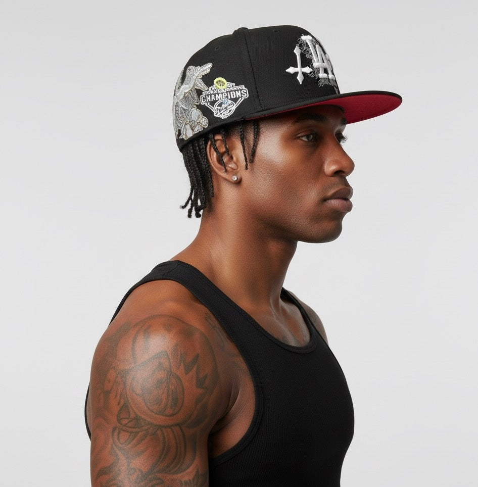 City of Angels fitted hat black/red