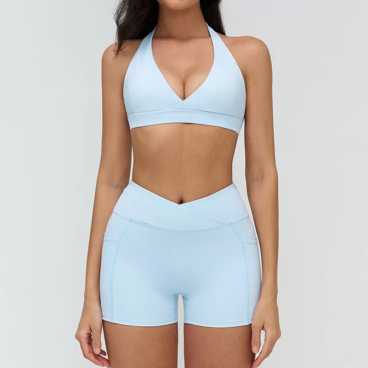 Dazzled sport bra with short Active wear