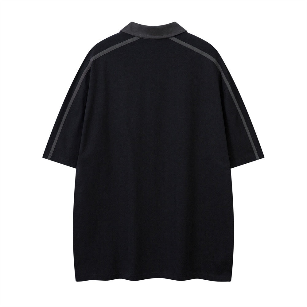 NO.9 Sporty Polo Soccer Jersey
