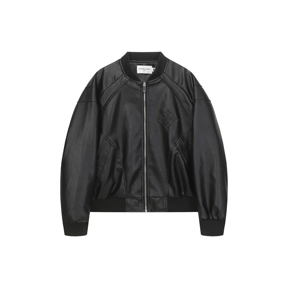 Calfskin bomber jacket