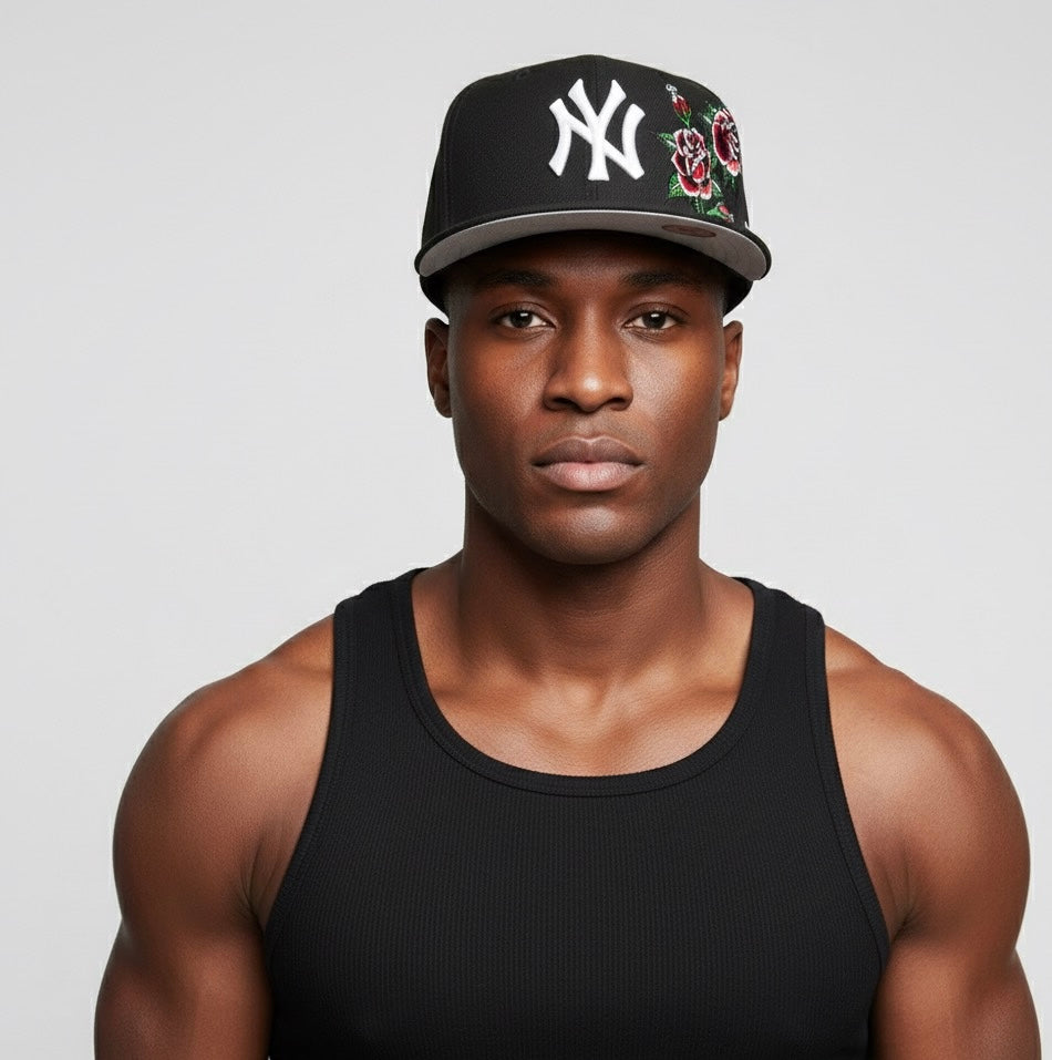 New York Yankees Dotted/Rose Floral 59FIFTY fitted cap