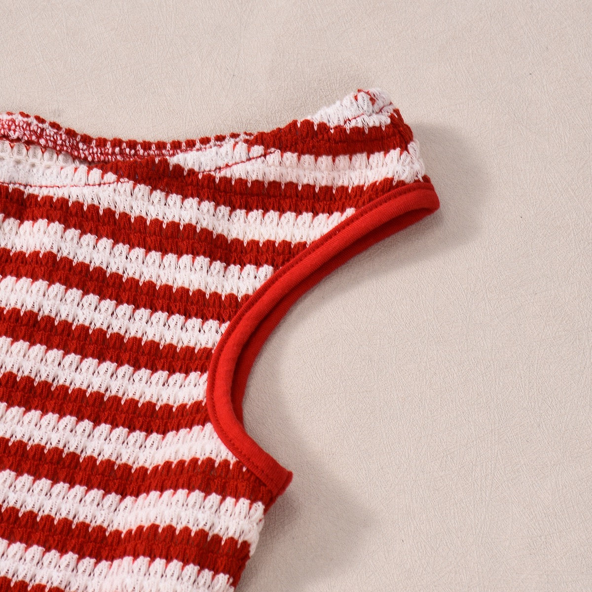 Two-piece striped knit set