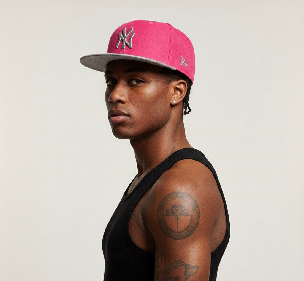 NY YANKEES New Era Snapback Pink Two-Tone