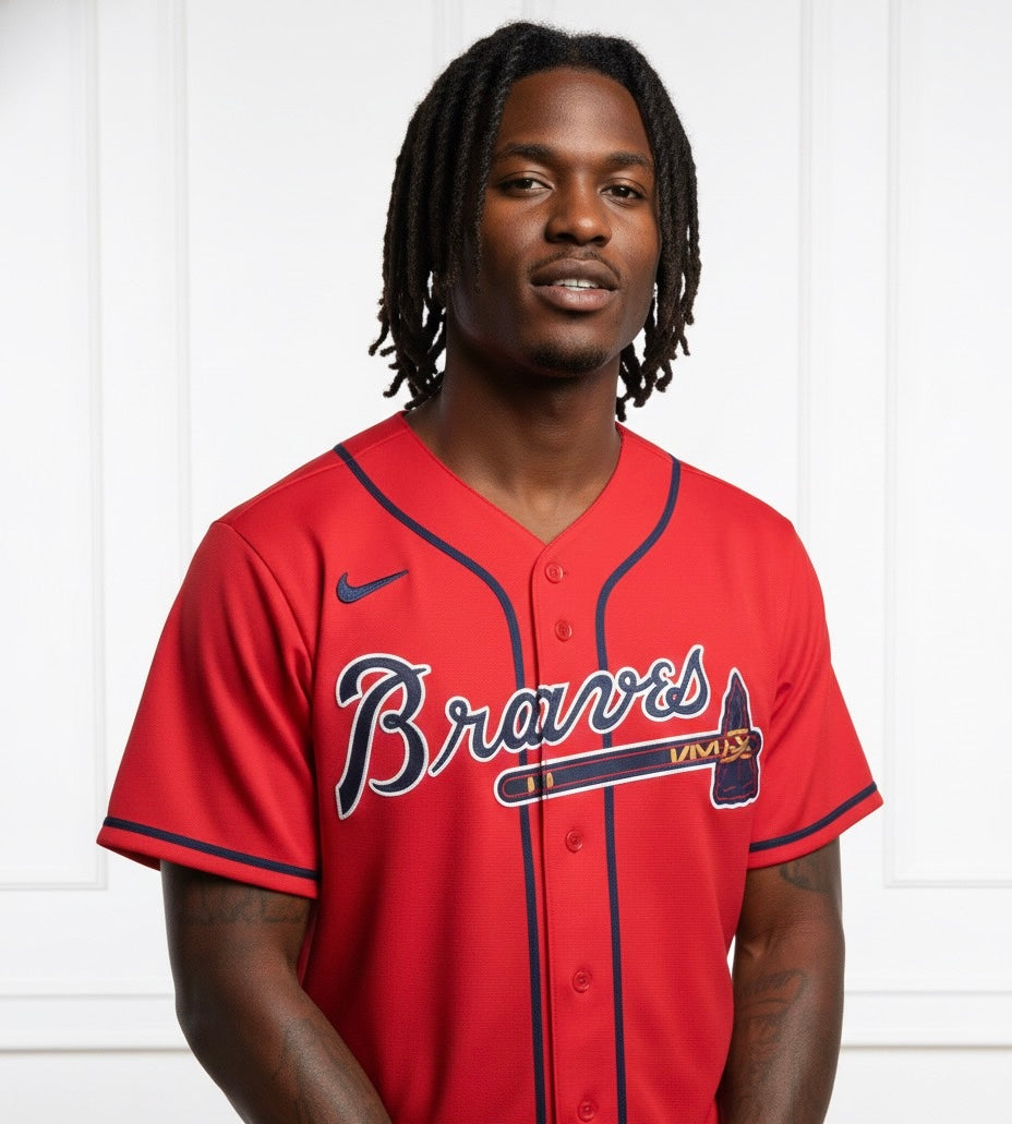 Atlanta Braves Nike Red Jersey