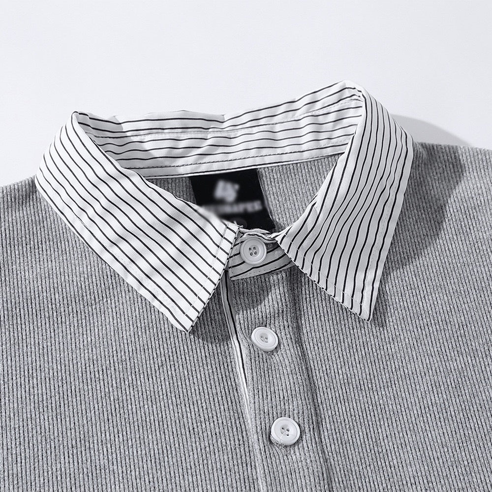 Layered Shirt with Tie Tee