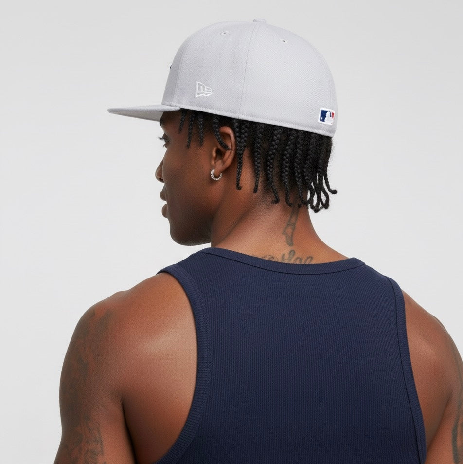 Los Angeles Dodgers New Era Cooperstown Collection 59FIFTY fitted hat in gray