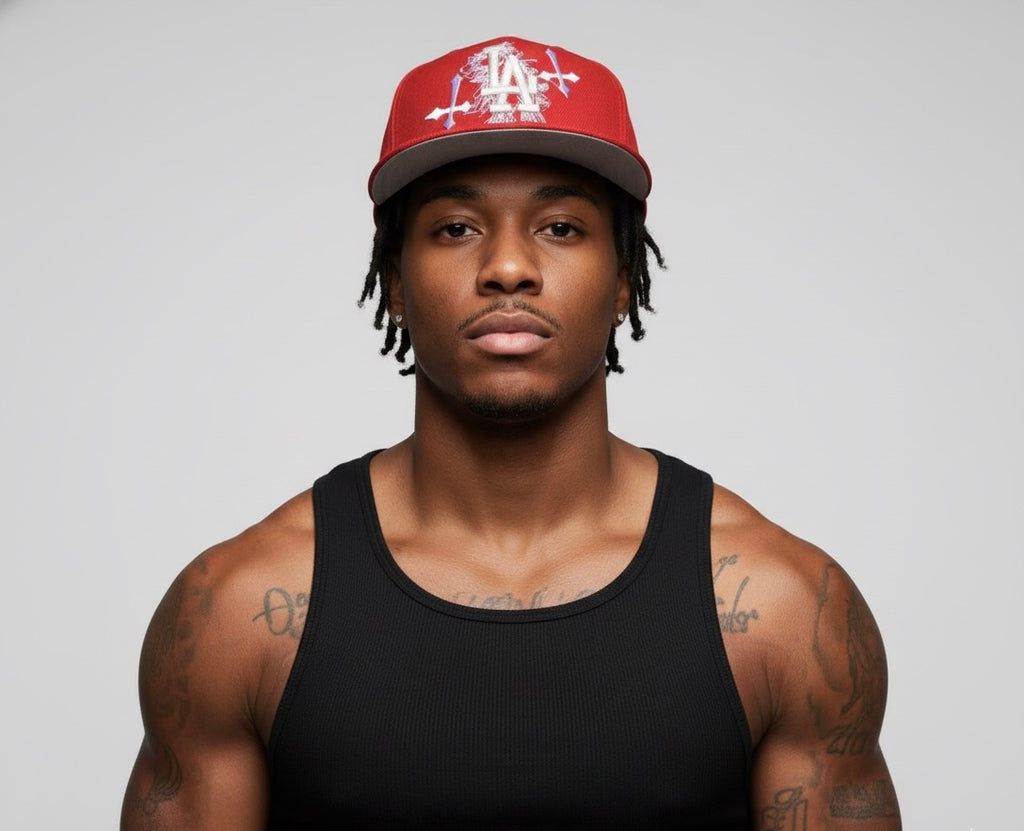 RED LOS ANGELES - CITY OF ANGELS NZMU 59FIFTY FITTED