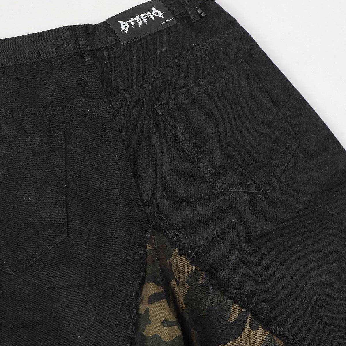 Camo Two-Piece Baggy Wide-Leg Jeans