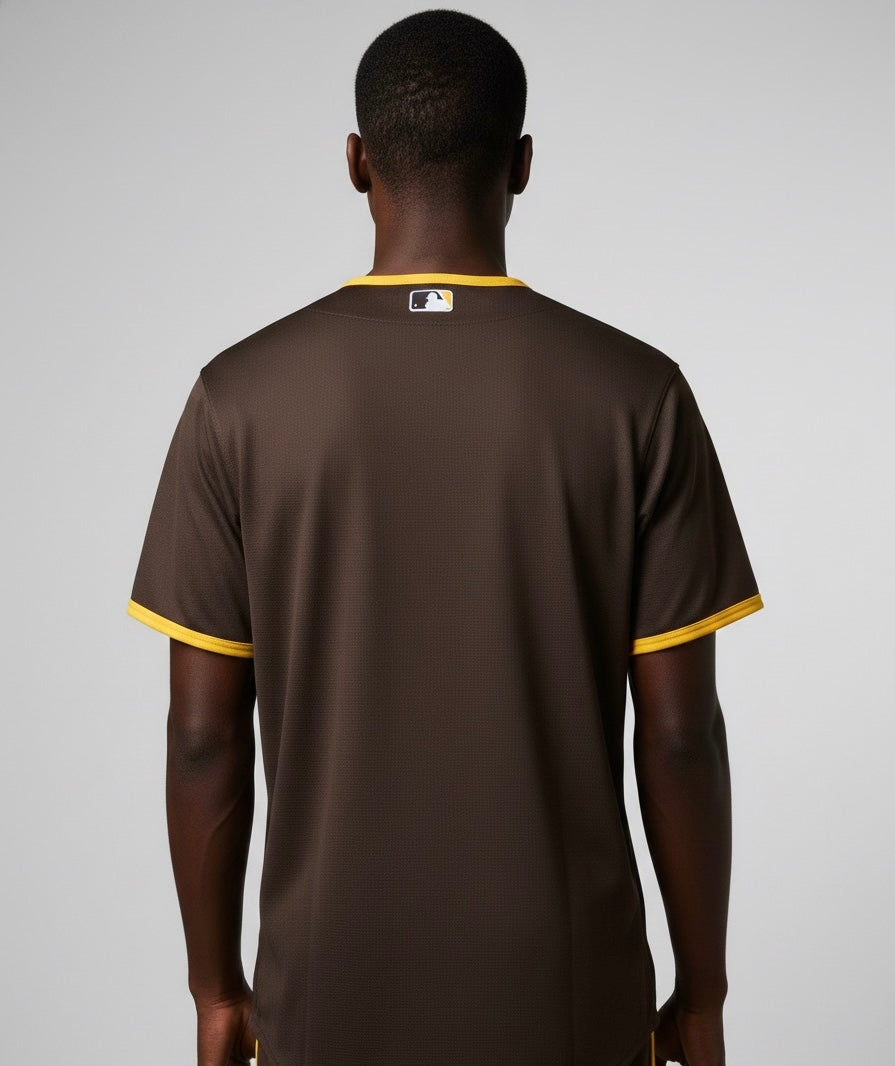 San Diego Padres Jersey in brown and yellow