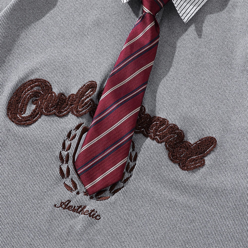 Layered Shirt with Tie Tee