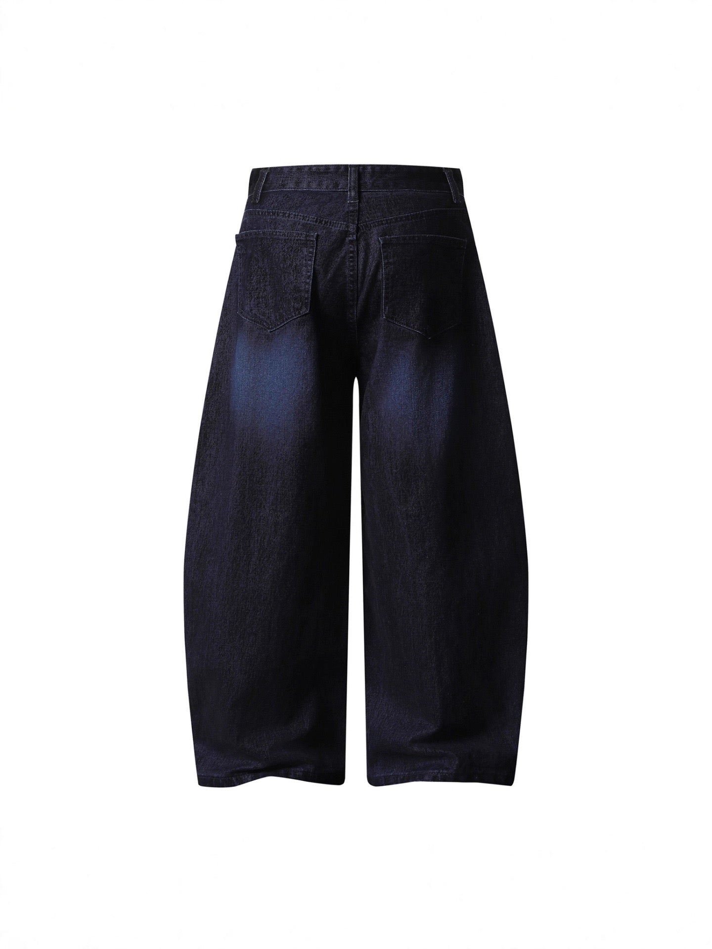 Vintage Flocked Blue Washed Scimitar Pants