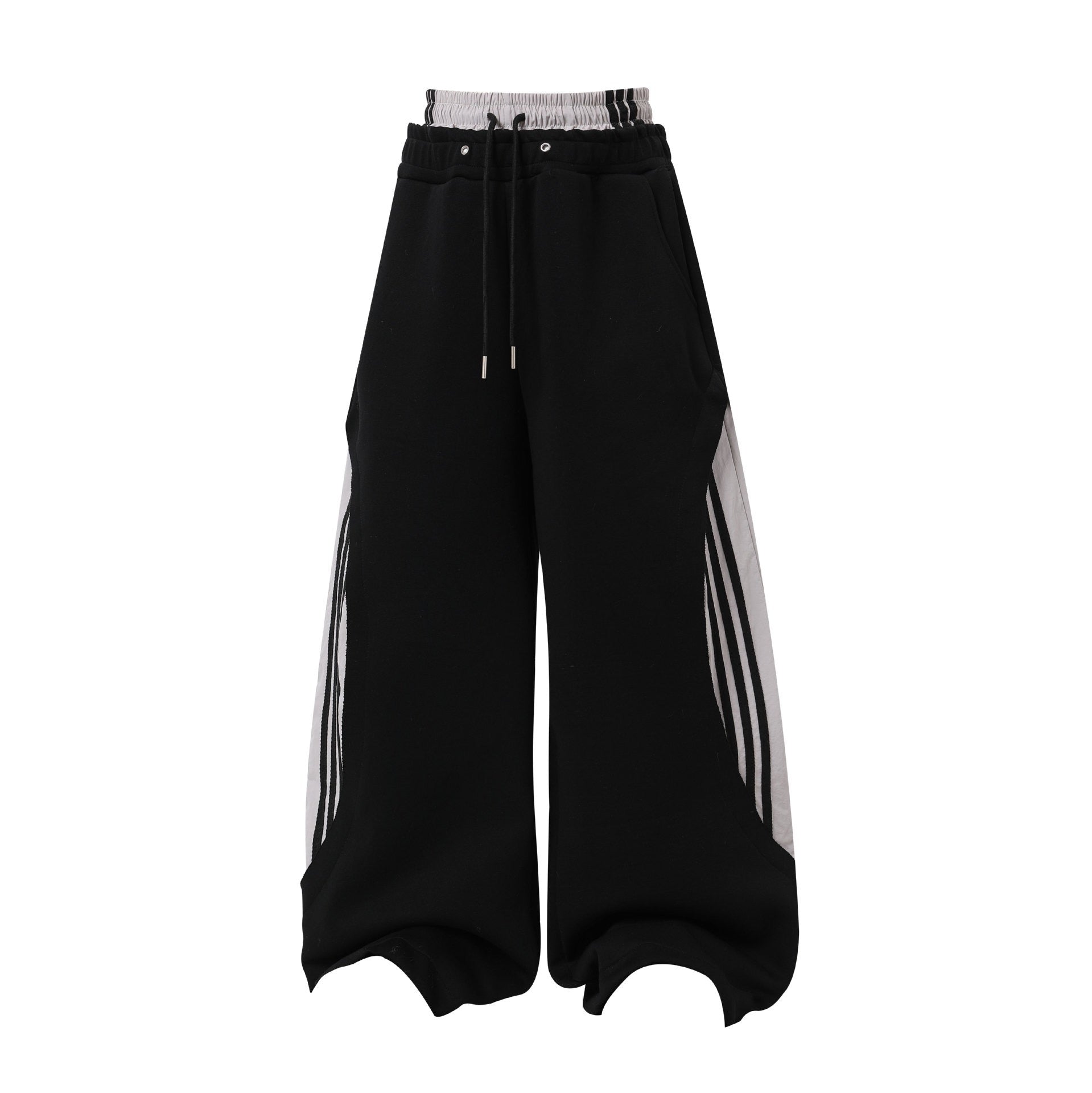 Omirad double-waist stripe wide-leg sweatpants