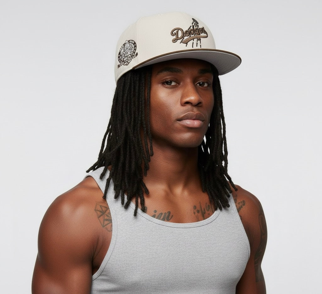 Los Angeles Dodgers New Era 59FIFTY fitted cap in cream