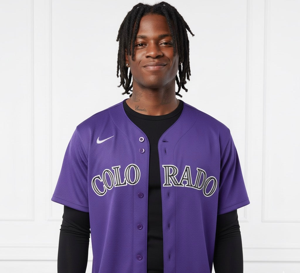 Purple Colorado Rockies Jersey
