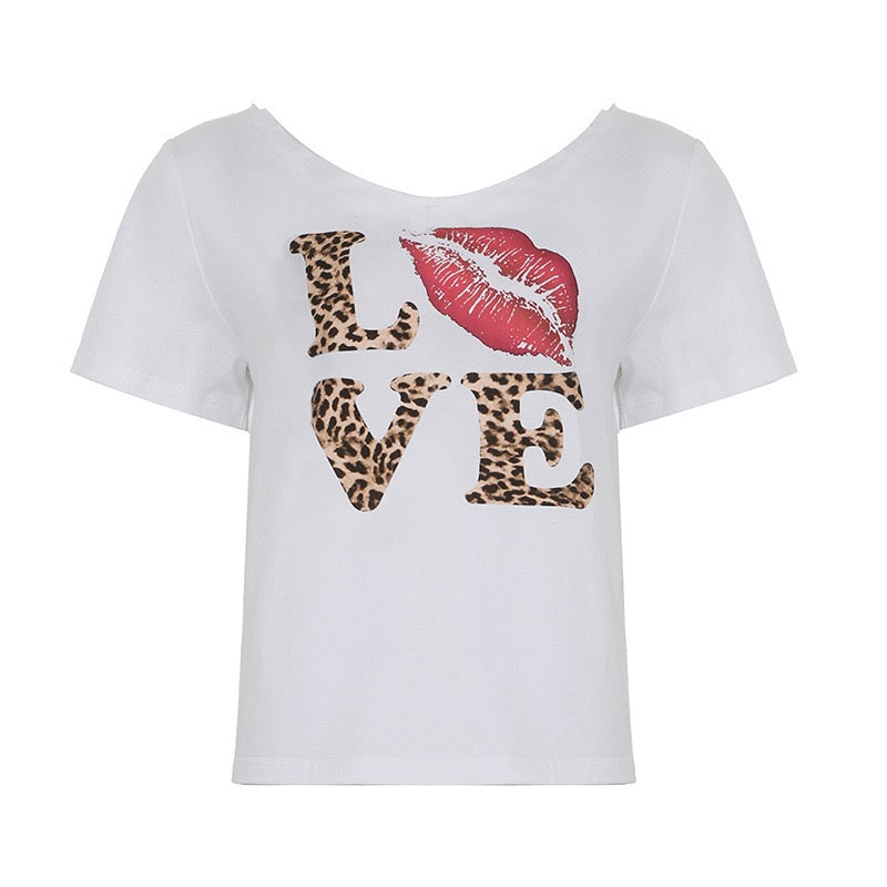 Love Leopard Tee