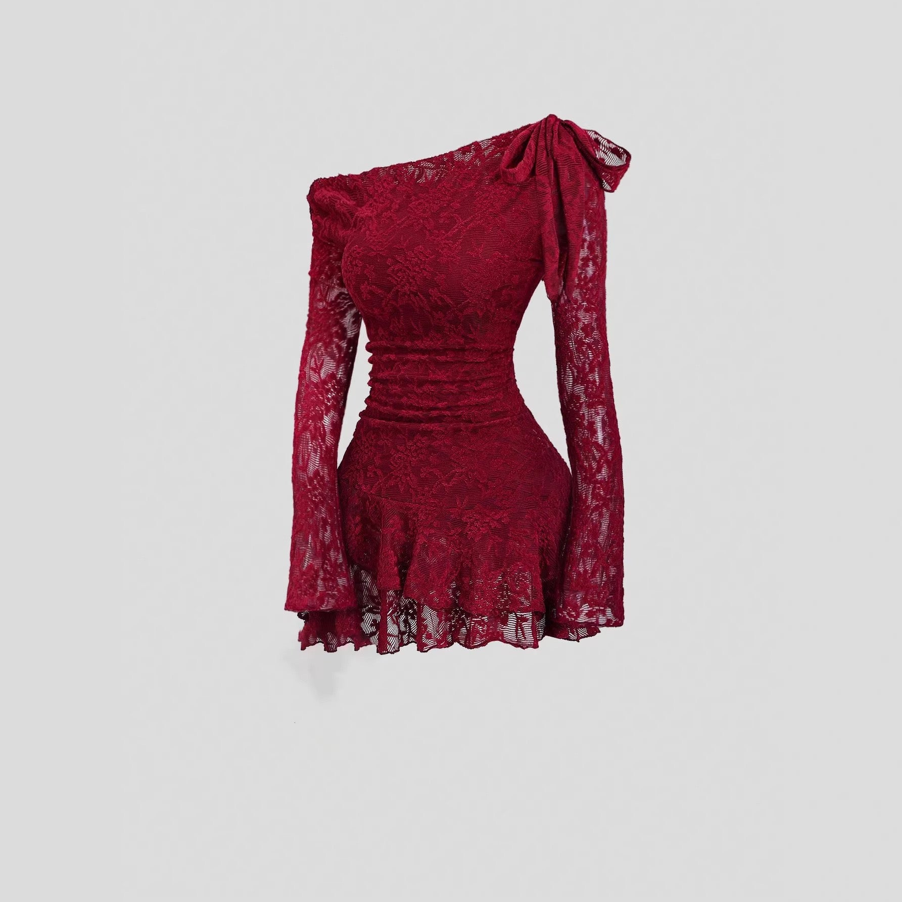Lace bodycon mini dress
