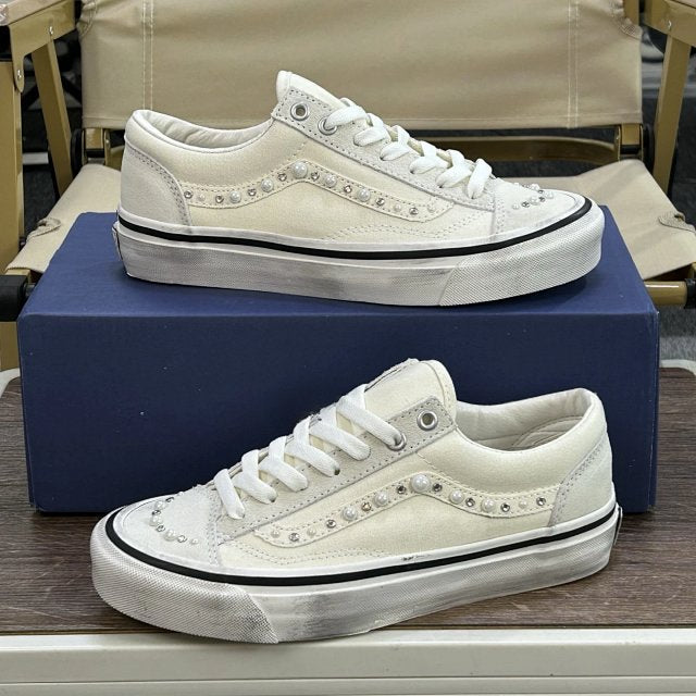 Vans Pearl Distressed Canvas Shoe