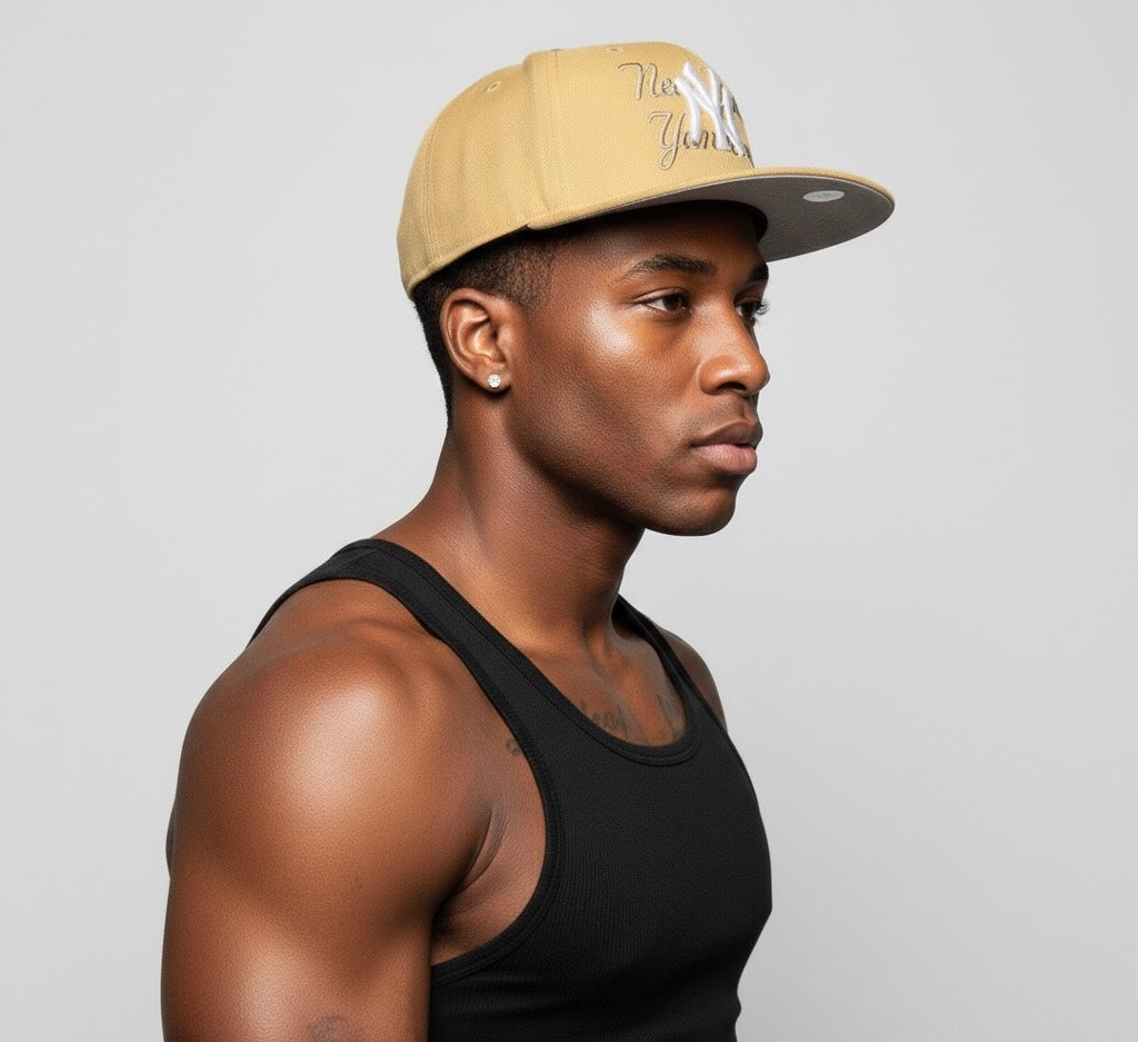 New Era New York Yankees SNAPBACK cap in tan colorway