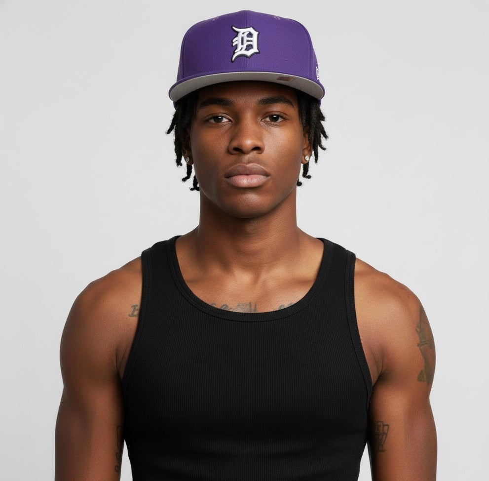 Detroit Tigers New Era Purple 59FIFTY Fitted Hat