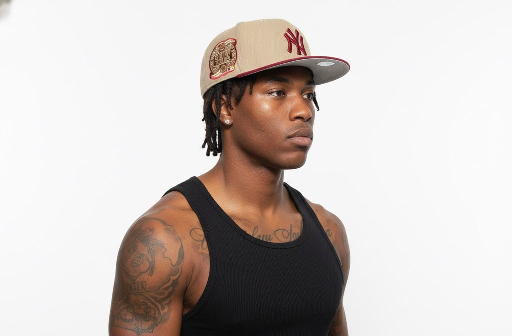 New York Yankees New Era Vegas Gold/Cardinal 59FIFTY Fitted Hat (AA quality)