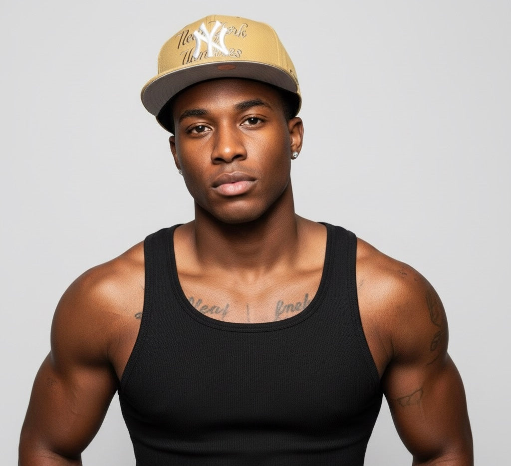 New Era New York Yankees SNAPBACK cap in tan colorway