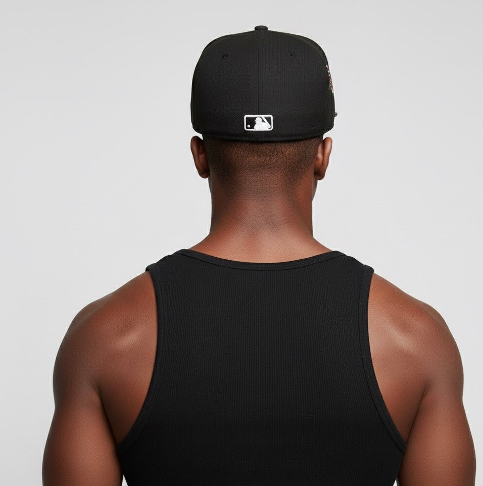 New York Yankees Dotted/Rose Floral 59FIFTY fitted cap