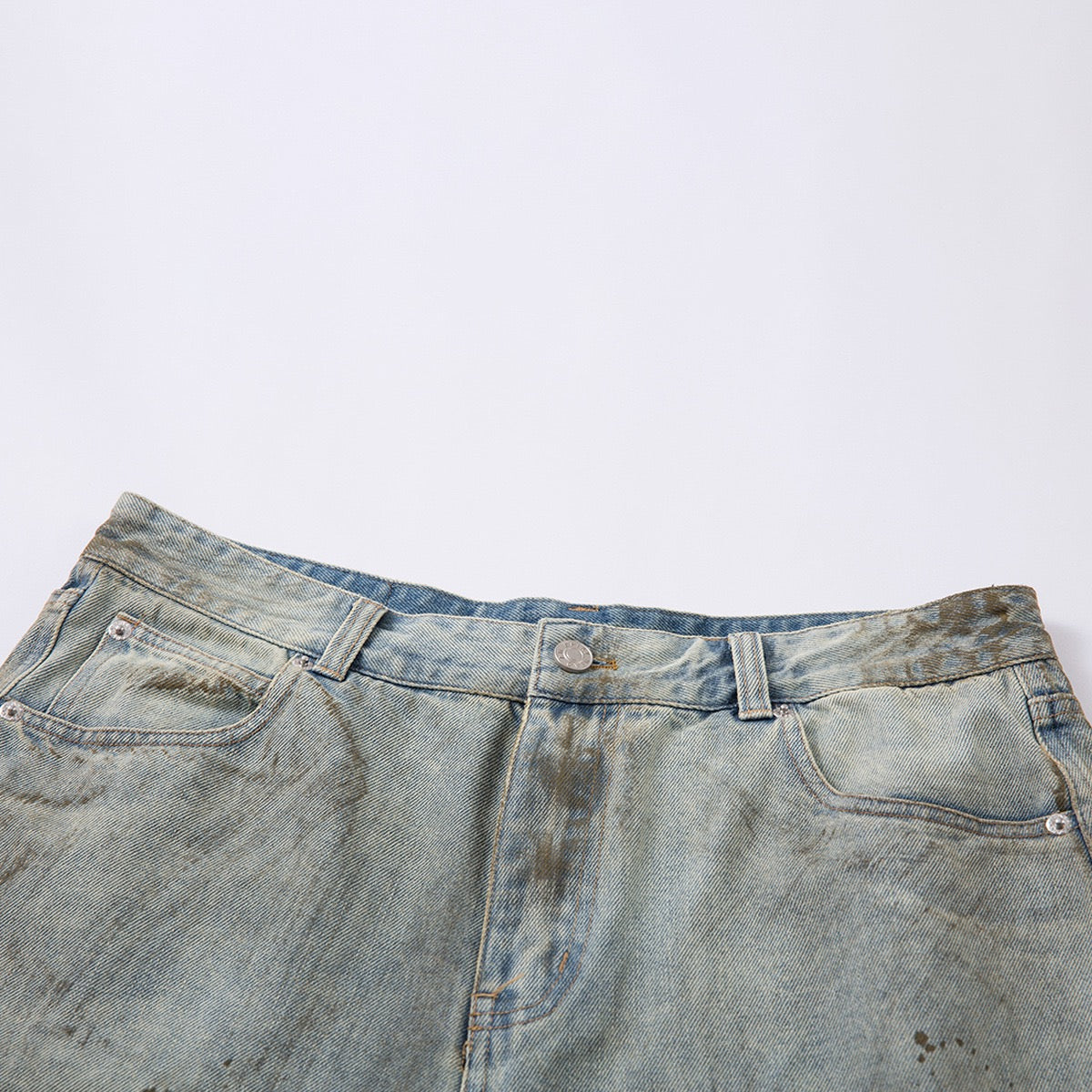 Washed Denim Short