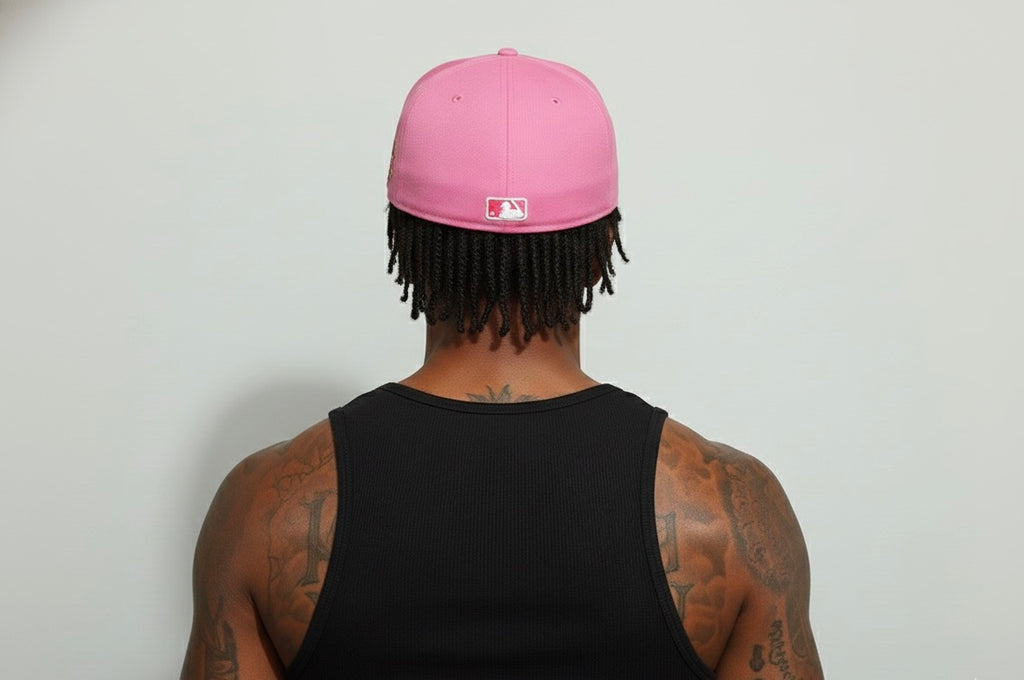 New Era New York Yankees cap Pink with Red underbrim