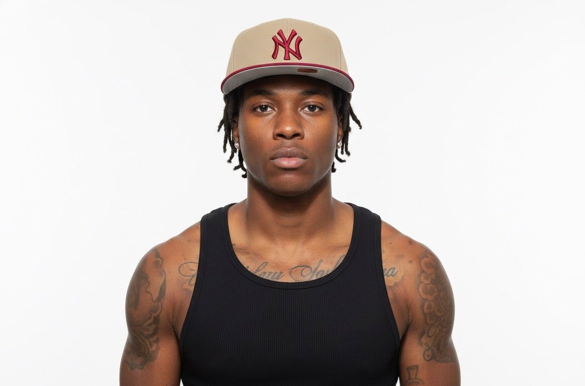 New York Yankees New Era Vegas Gold/Cardinal 59FIFTY Fitted Hat (AA quality)