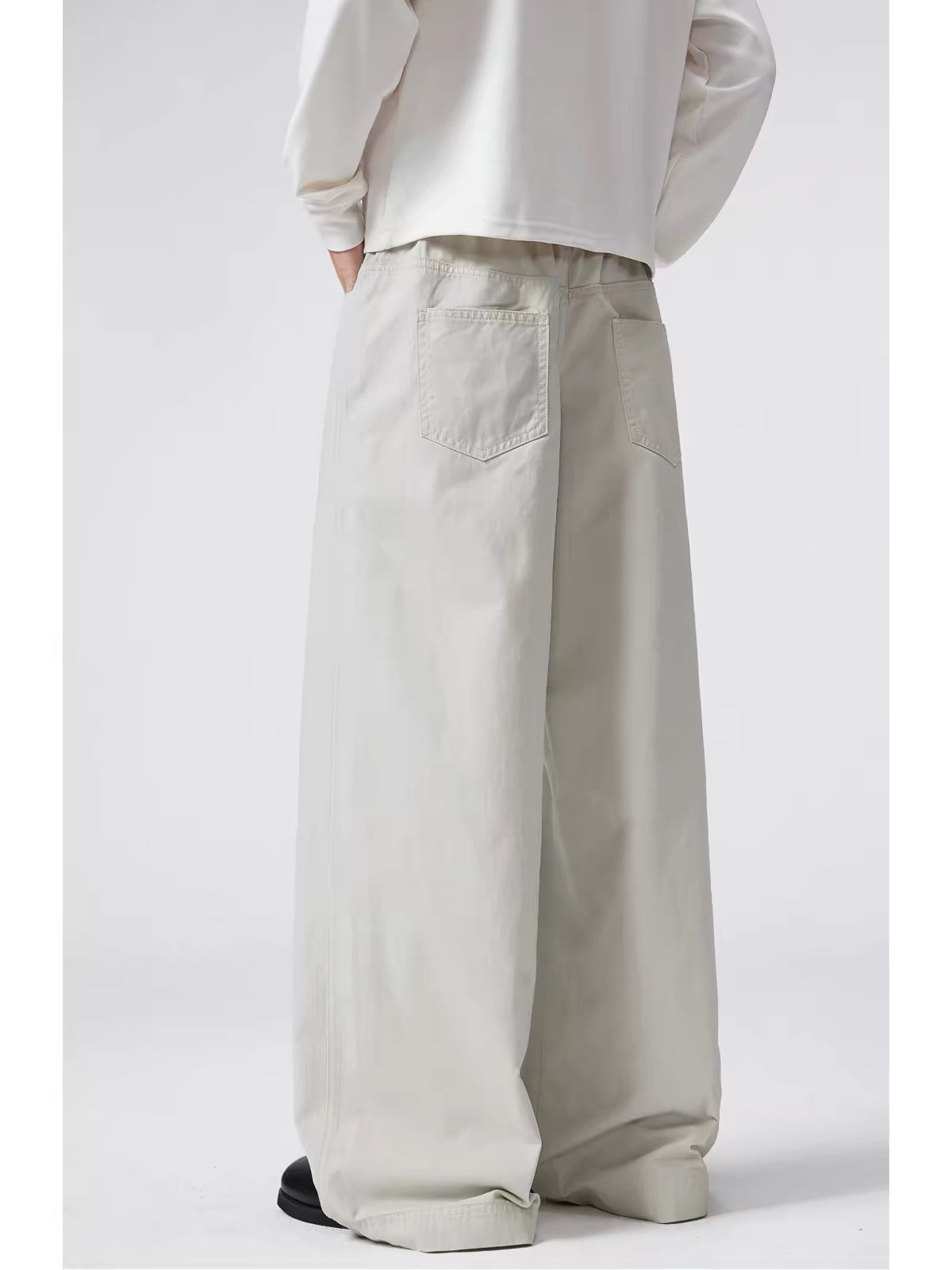 Off-White Wide Leg Denim Trousers