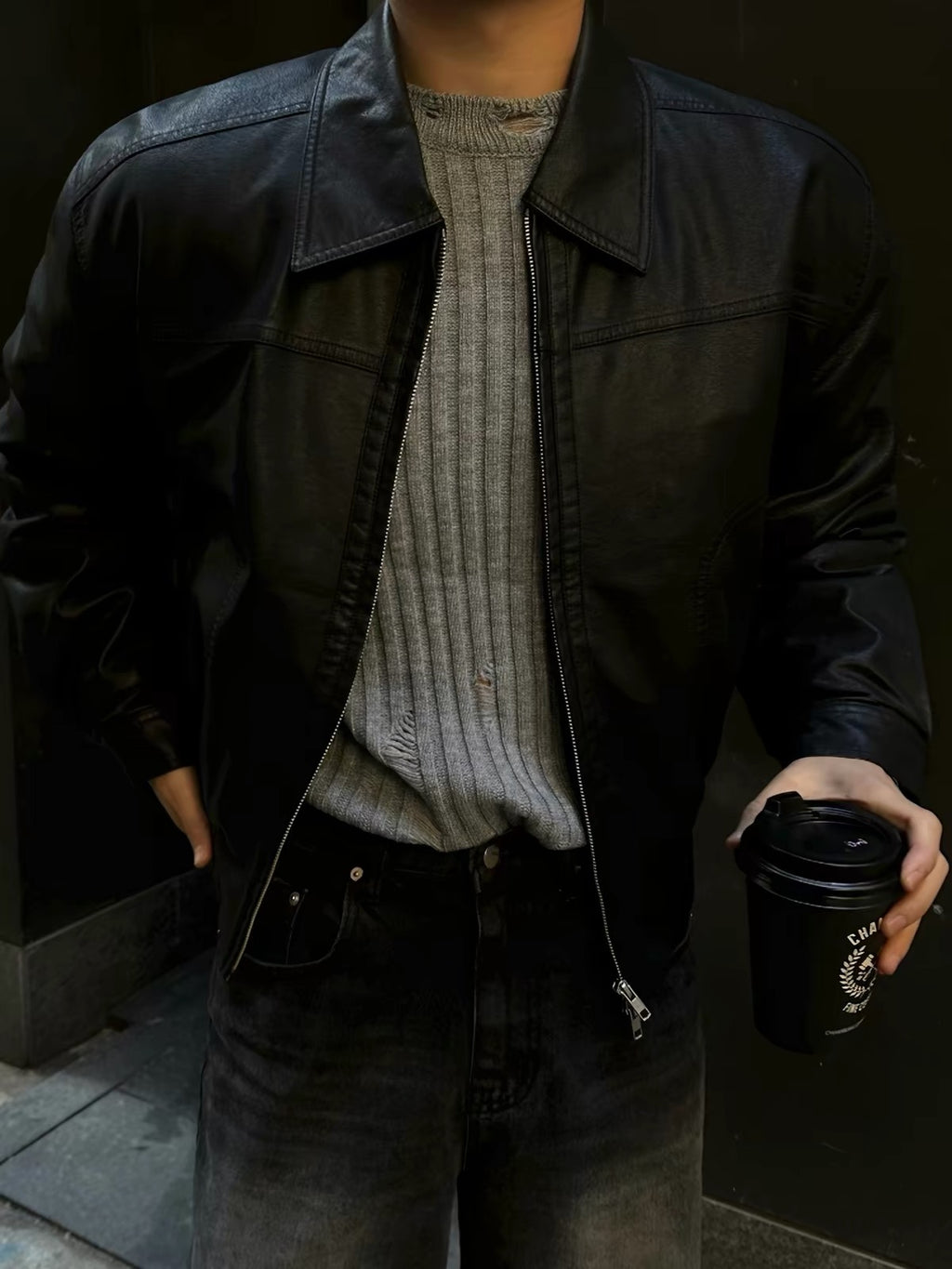 Leather jacket