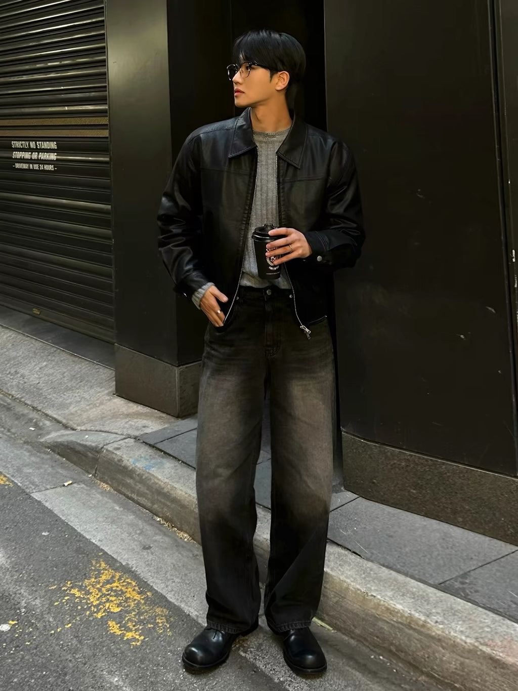 Leather jacket