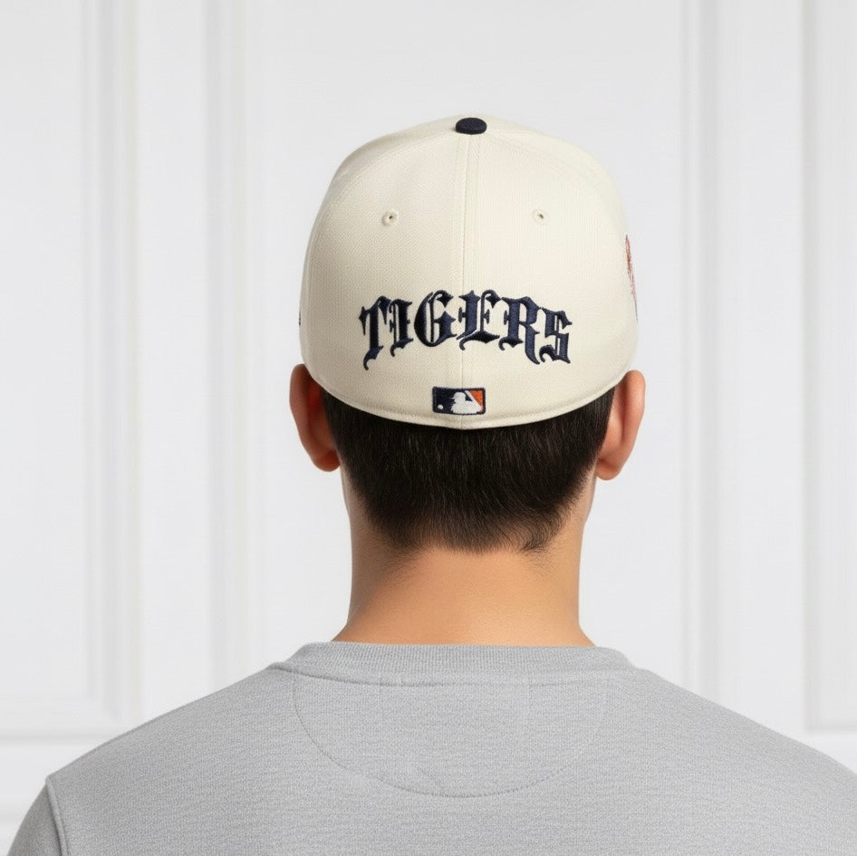 Detroit Tigers baseball cap with a Black Curved Brim